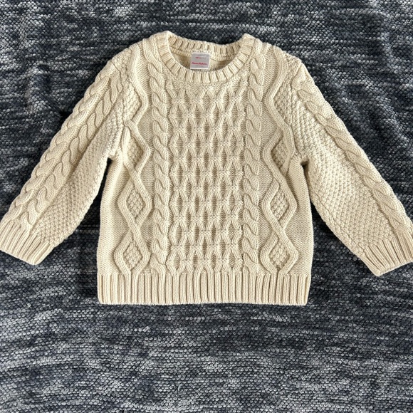 Hanna Andersson Other - Hanna Andersson Cream Cable Knit Sweater